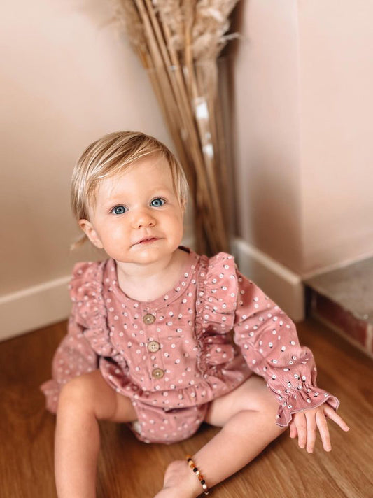 Ditsy Corduroy Romper