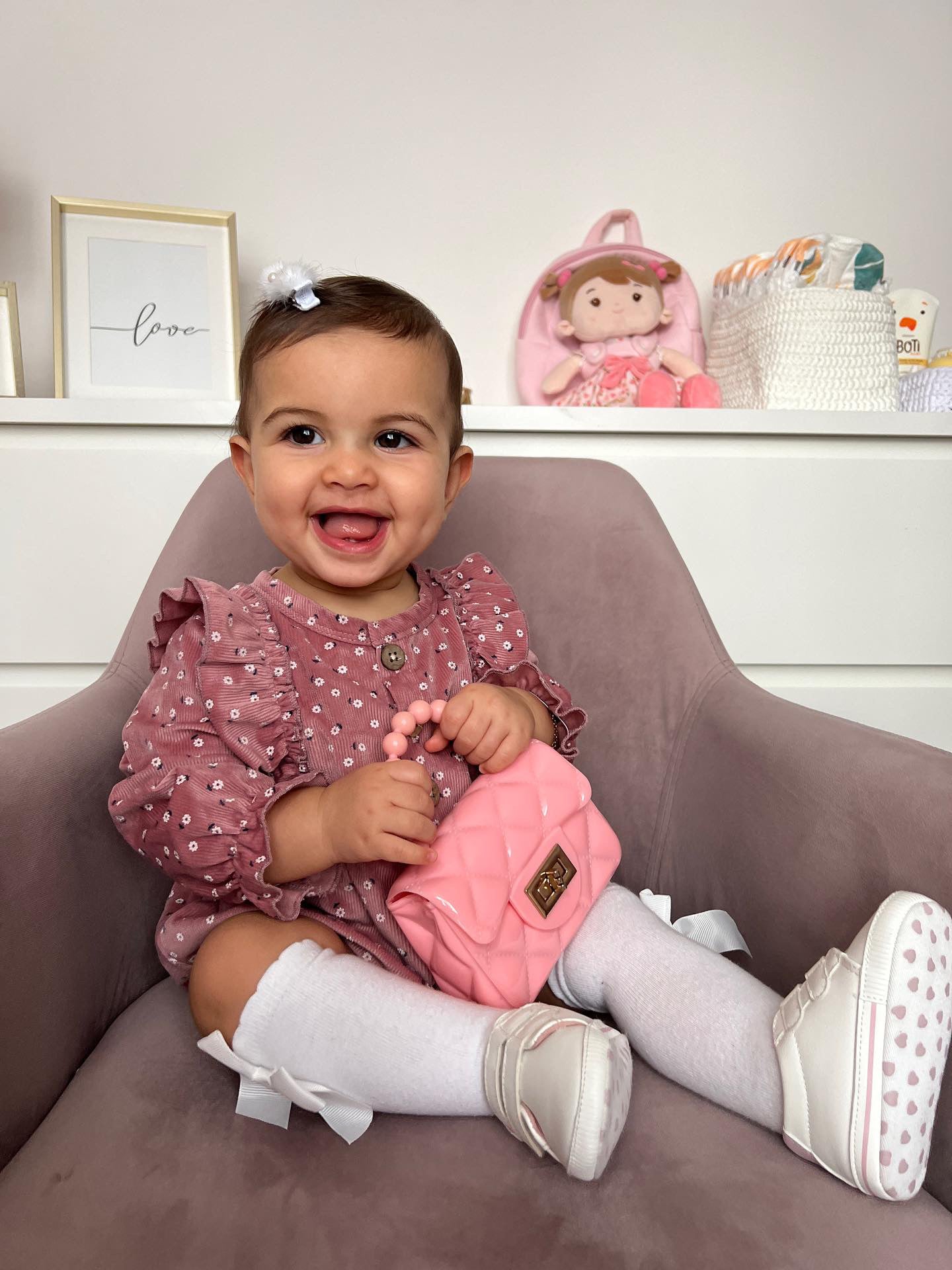 Ditsy Corduroy Romper