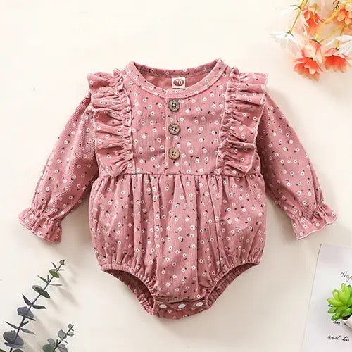 Ditsy Corduroy Romper